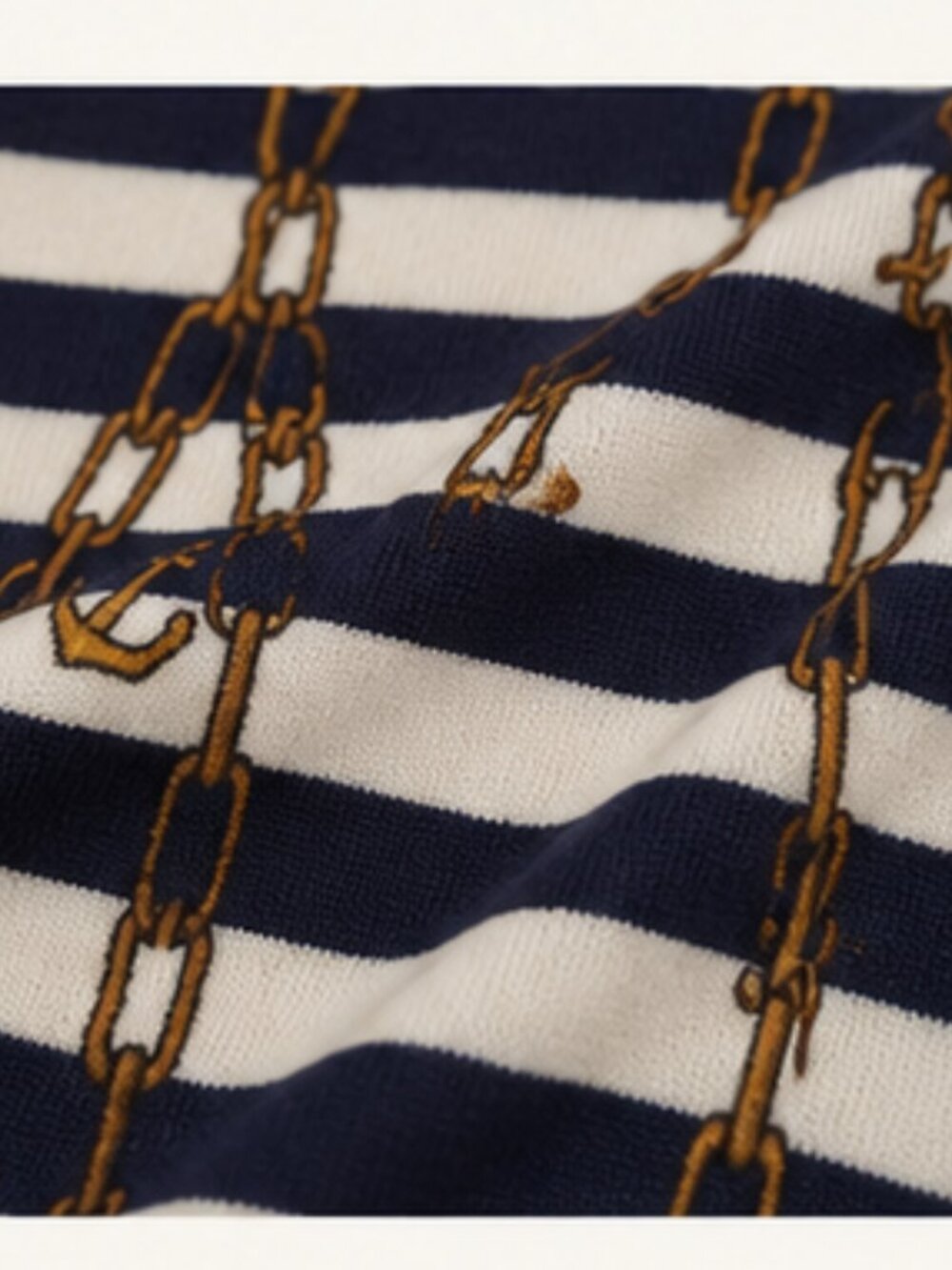 RAFAELLA Nautical Chain Anchor Cardigan 2X Coastal Quiet Luxury - Picture 8 of 9